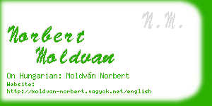 norbert moldvan business card